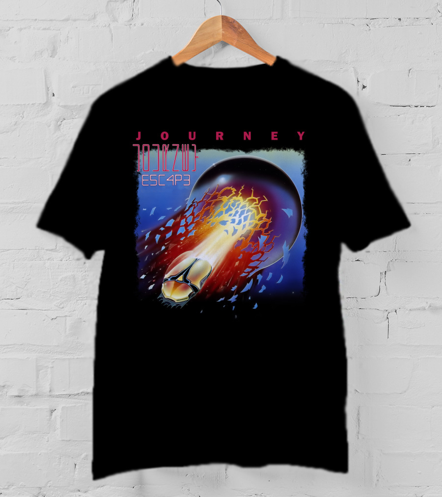 Journey Esc4P3 Album Art Rocket T-Shirt