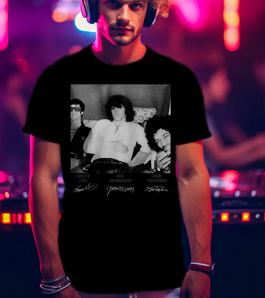 Bruce Lee Jim Morrison Jimi Hendrix T-Shirt