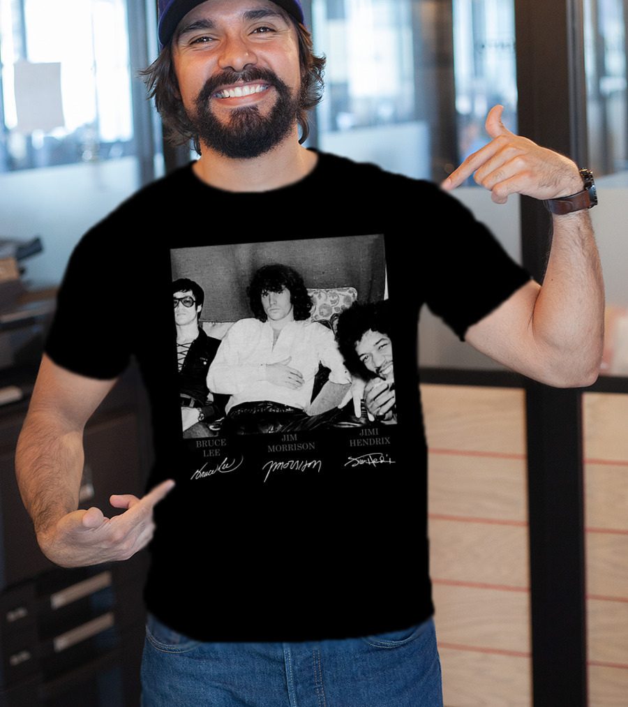 Bruce Lee Jim Morrison Jimi Hendrix T-Shirt