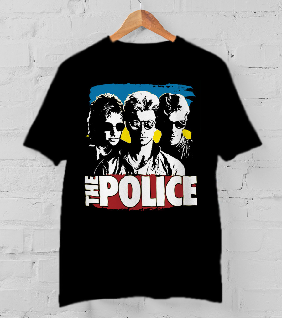 The Police Band Retro Style Silhouette T-Shirt