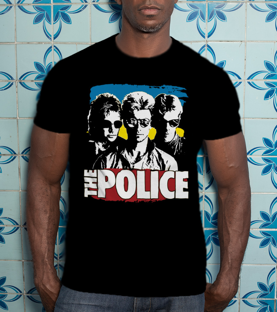 The Police Band Retro Style Silhouette T-Shirt