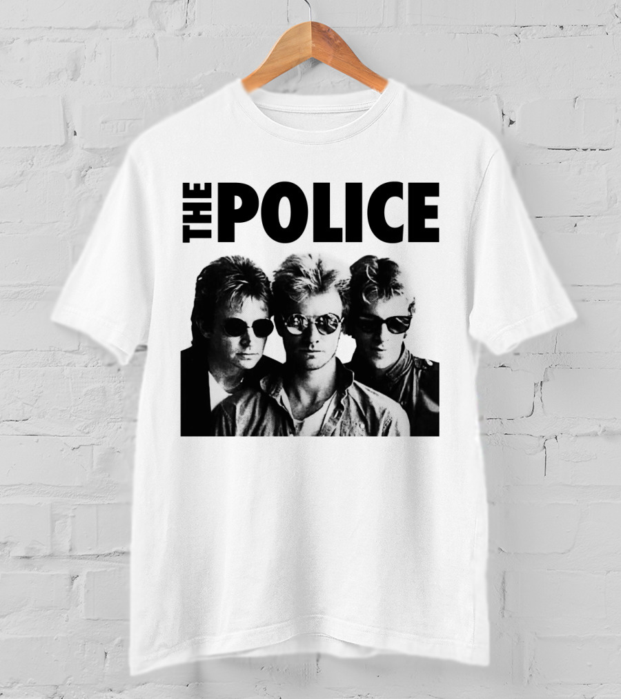 The Police Band Black And White Photo Tp T-Shirt