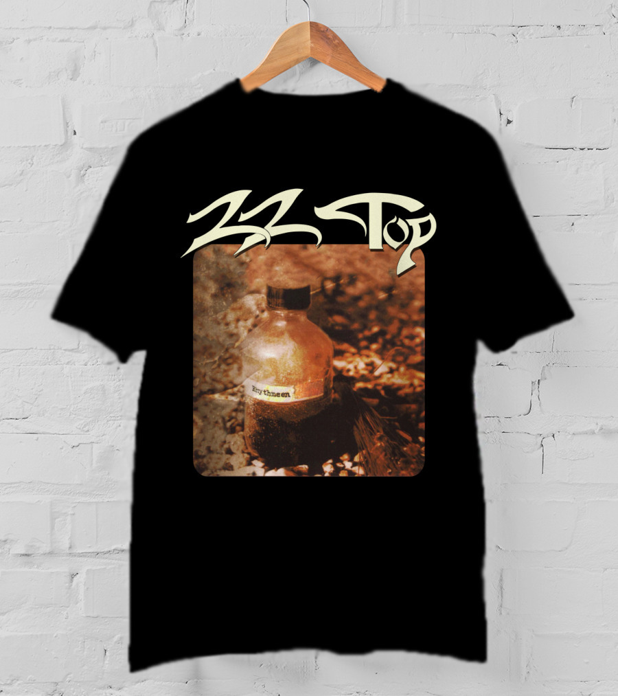 Zz Top Rhythmeen Bottle In Nature Scene T-Shirt