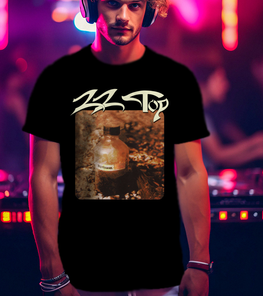 Zz Top Rhythmeen Bottle In Nature Scene T-Shirt