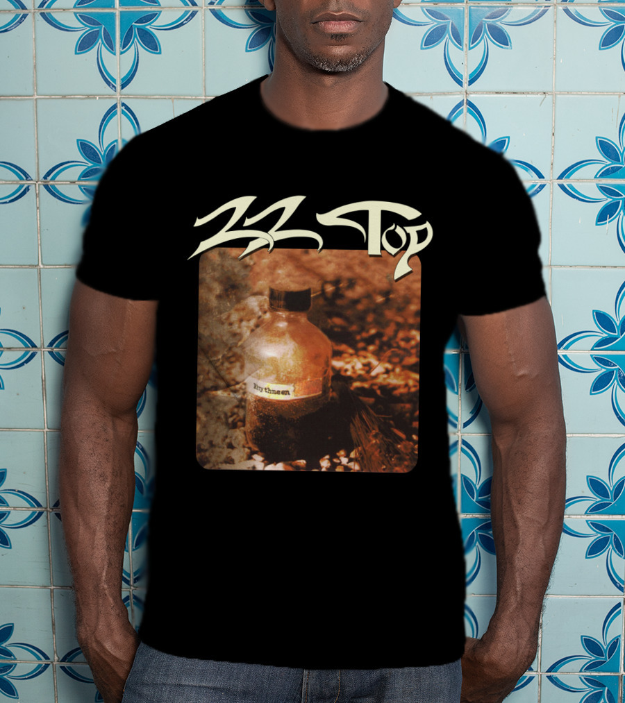 Zz Top Rhythmeen Bottle In Nature Scene T-Shirt