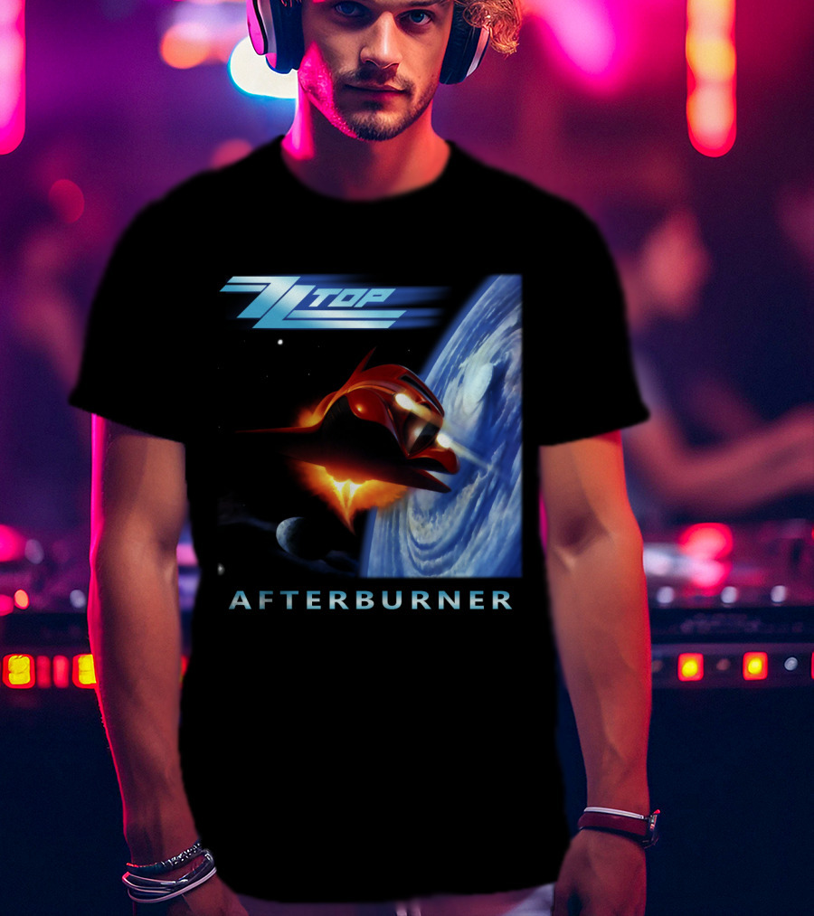 Zz Top Afterburner Spaceship Planet T-Shirt