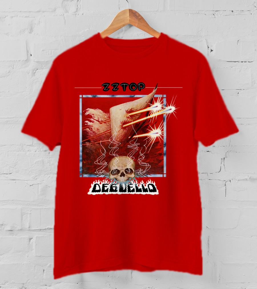 Zz Top Deguello Album Cover Skull Art T-Shirt
