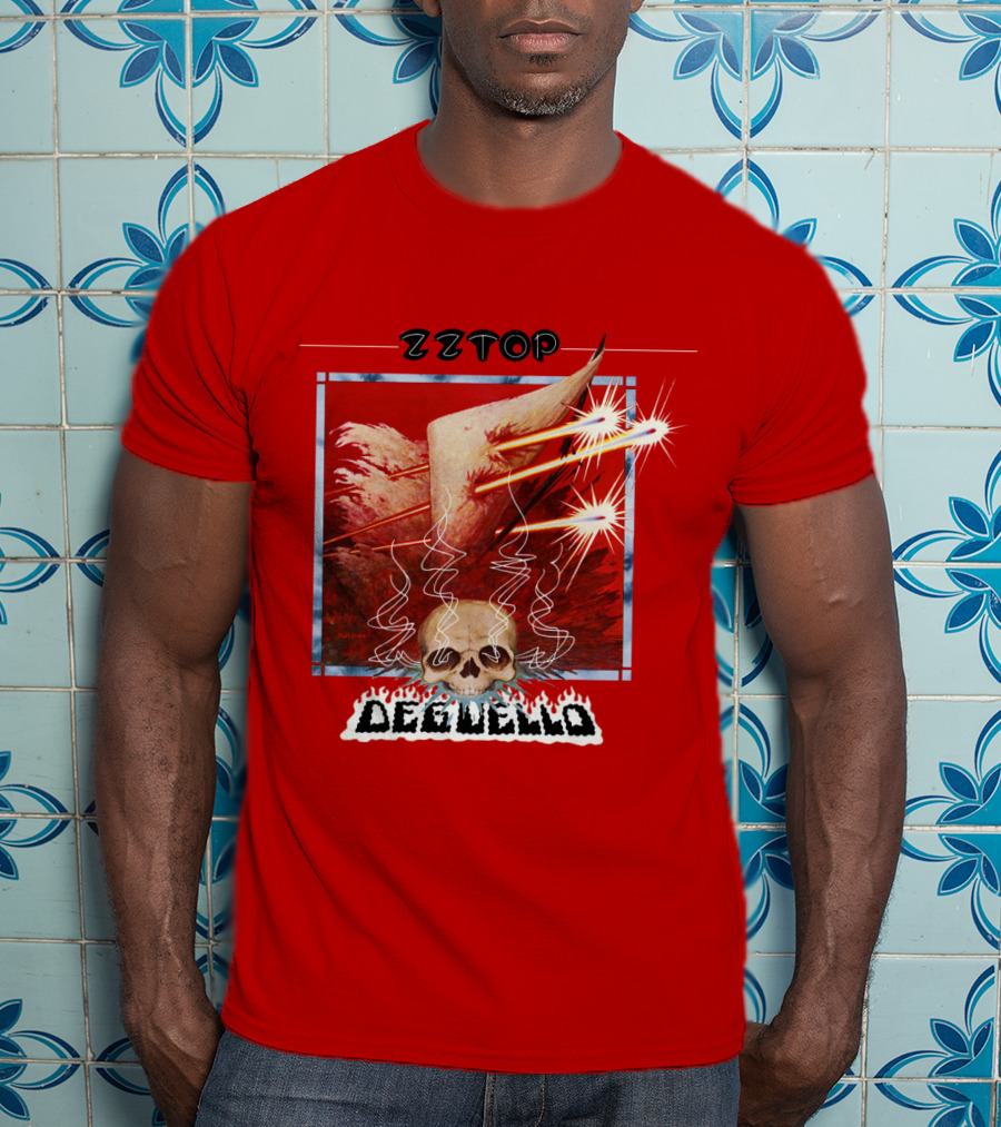 Zz Top Deguello Album Cover Skull Art T-Shirt