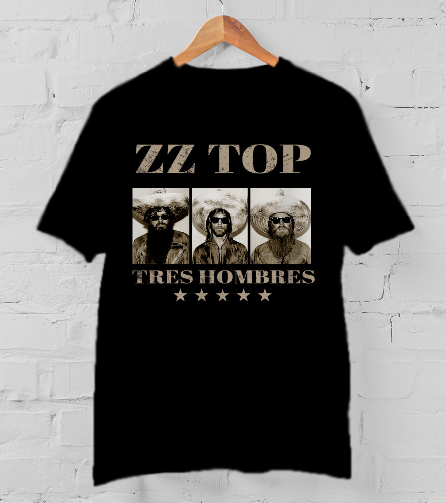Zz Top Tres Hombres Stars T-Shirt