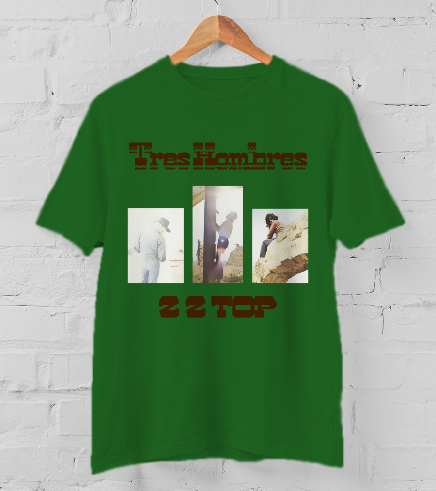 Tres Hombres Zz Top Vintage Album Cover T-Shirt