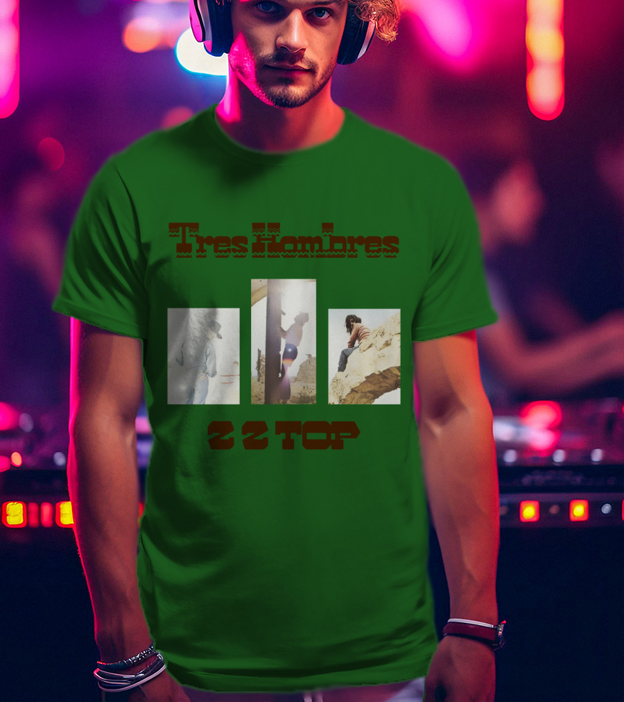 Tres Hombres Zz Top Vintage Album Cover T-Shirt