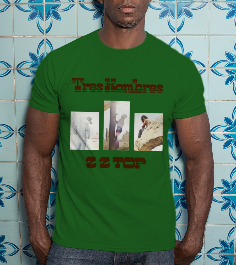 Tres Hombres Zz Top Vintage Album Cover T-Shirt