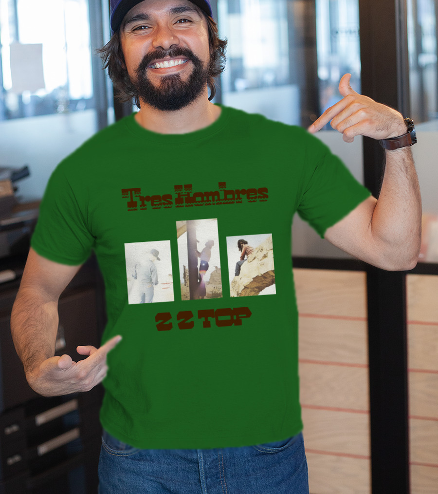 Tres Hombres Zz Top Vintage Album Cover T-Shirt