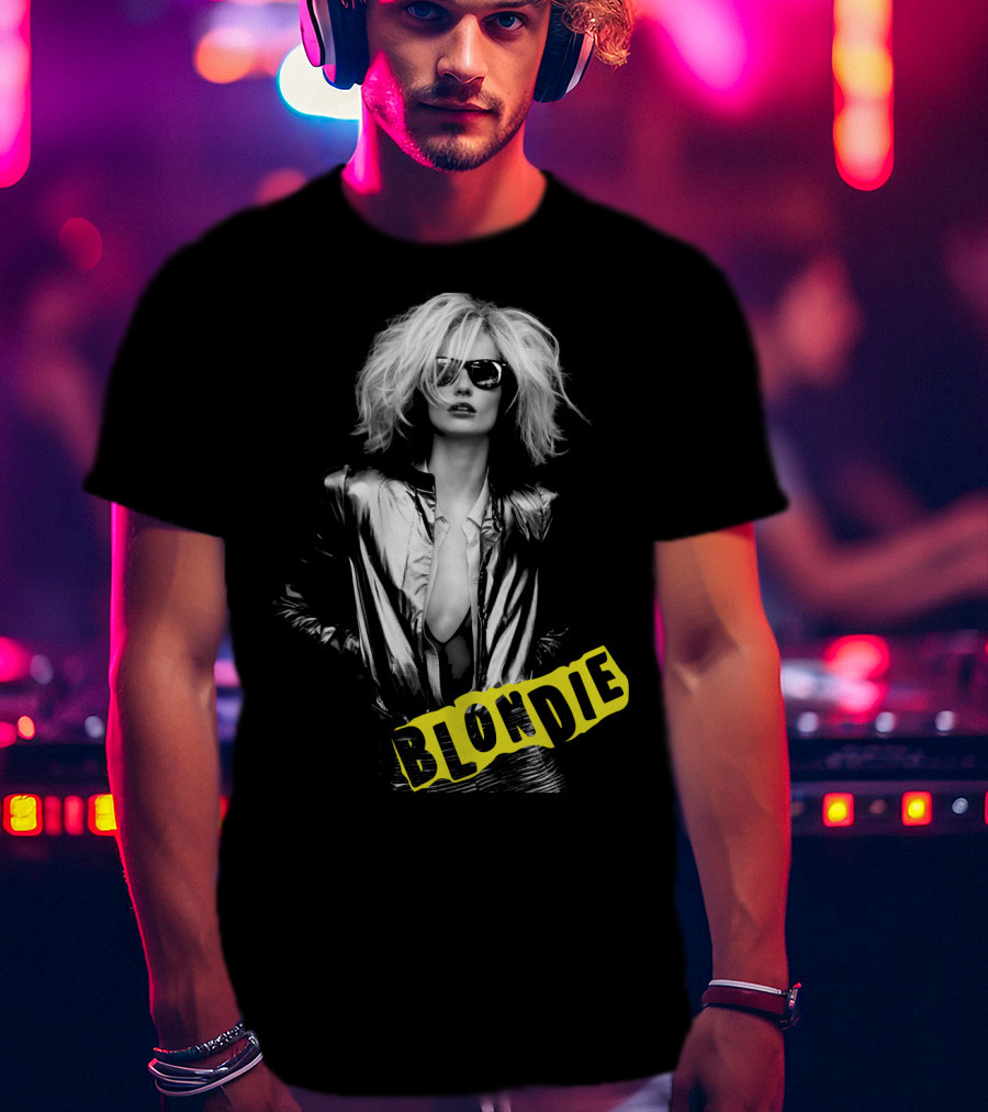 Blondie Silver Jacket And Sunglasses Iconic T-Shirt