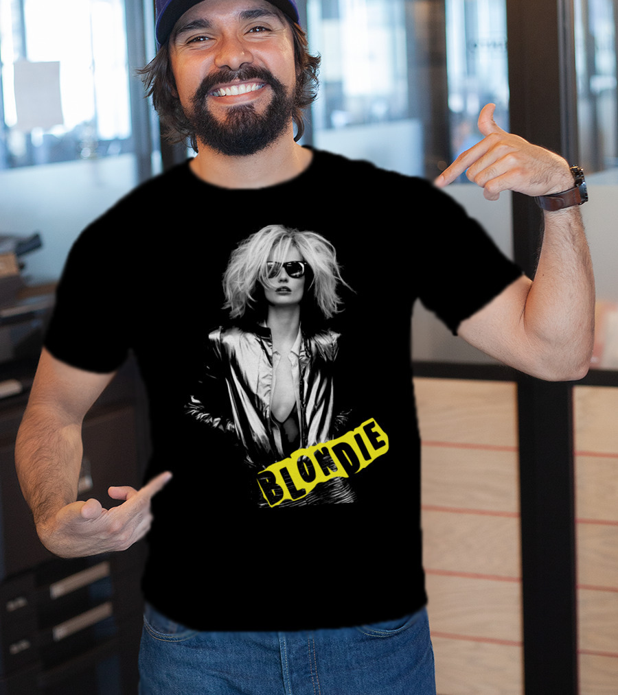 Blondie Silver Jacket And Sunglasses Iconic T-Shirt