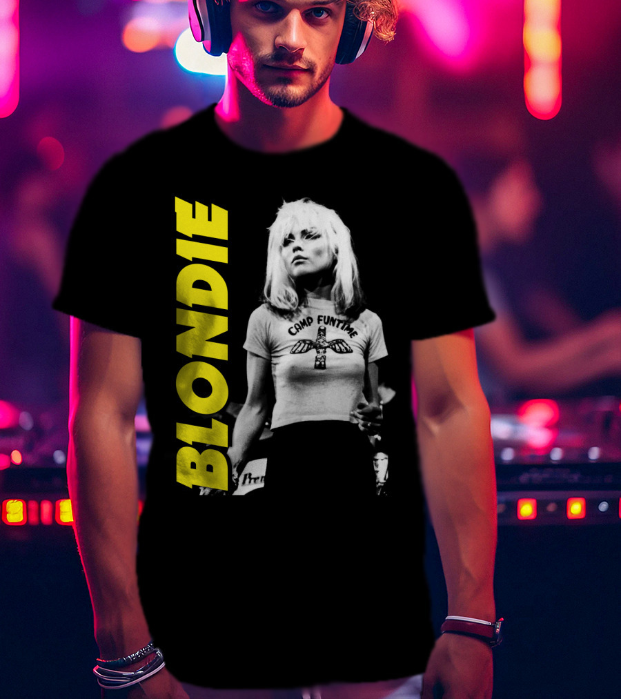 Blondie Camp Funtime Black And White T-Shirt
