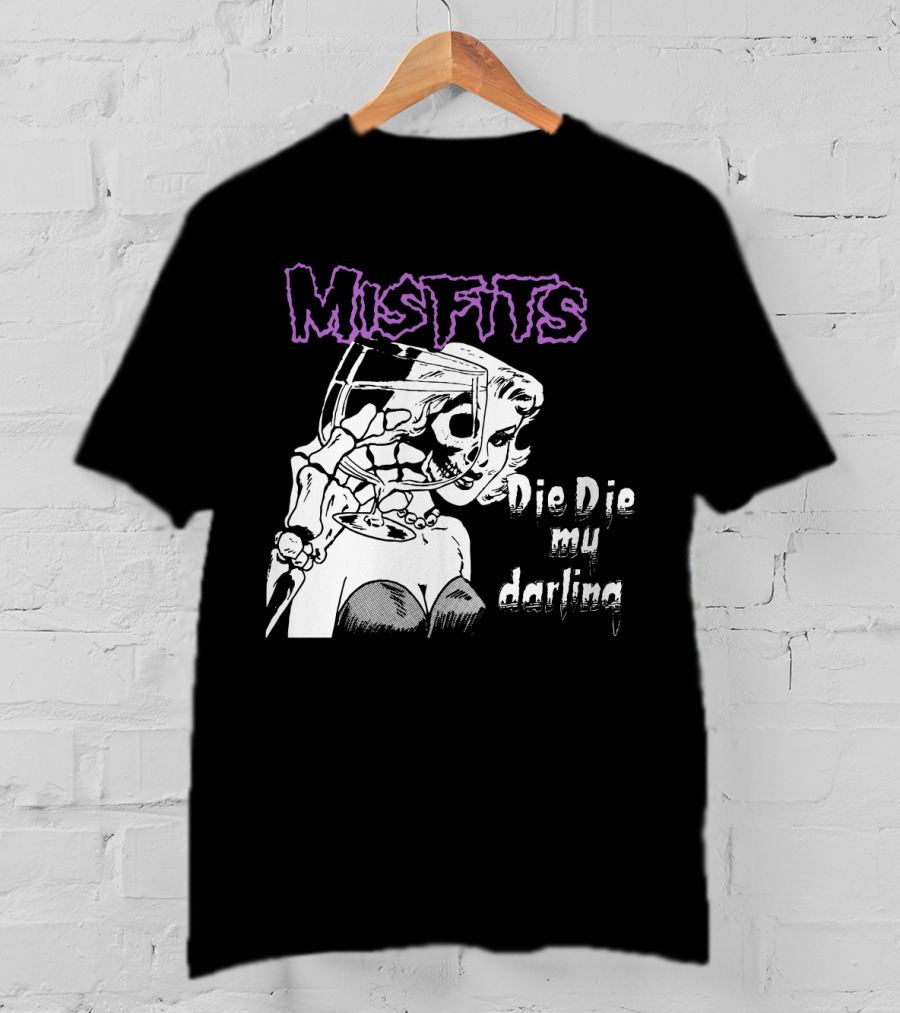 Misfits Die Die My Darling Vintage Comic Style Artwork T-Shirt