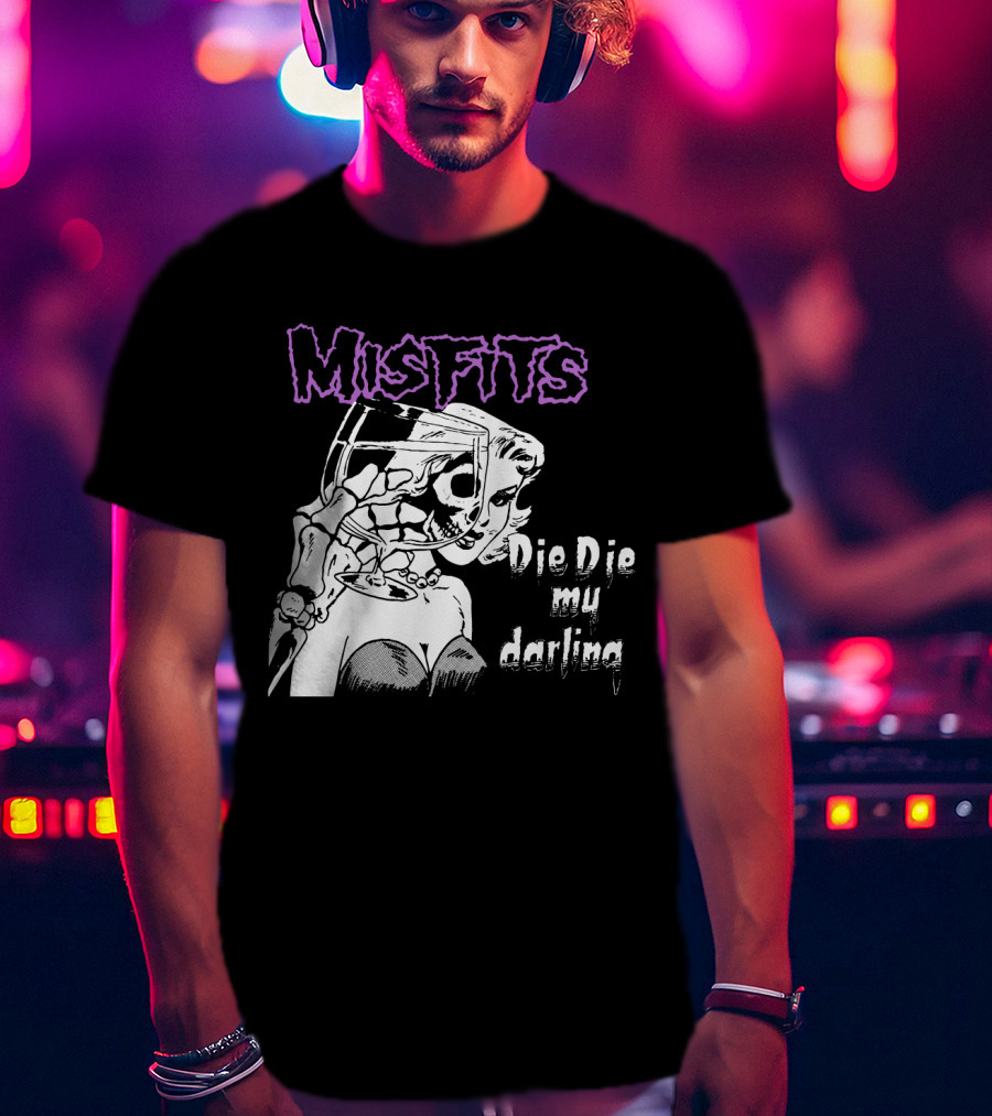 Misfits Die Die My Darling Vintage Comic Style Artwork T-Shirt
