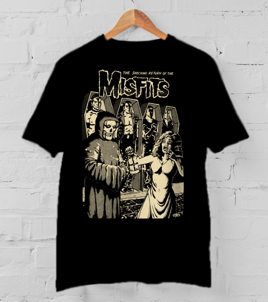 The Shocking Return Of The Misfits Coffin Horror Scene T-Shirt