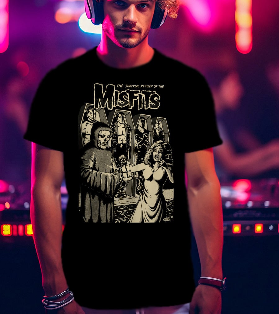 The Shocking Return Of The Misfits Coffin Horror Scene T-Shirt