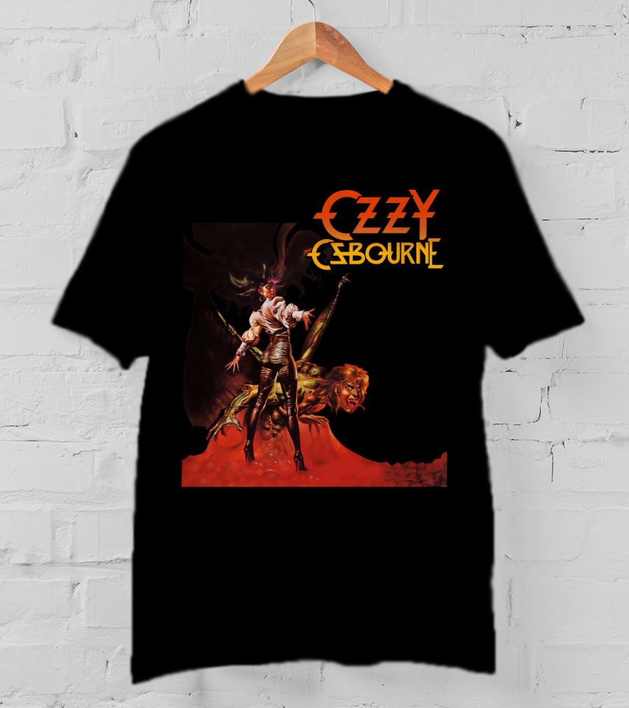 Ozzy Osbourne Bark At The Moon Retro Metal Art T-Shirt