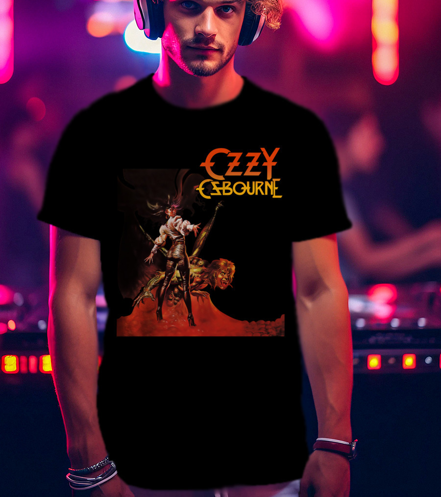 Ozzy Osbourne Bark At The Moon Retro Metal Art T-Shirt