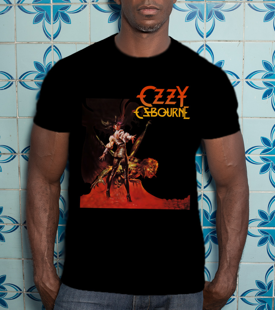 Ozzy Osbourne Bark At The Moon Retro Metal Art T-Shirt