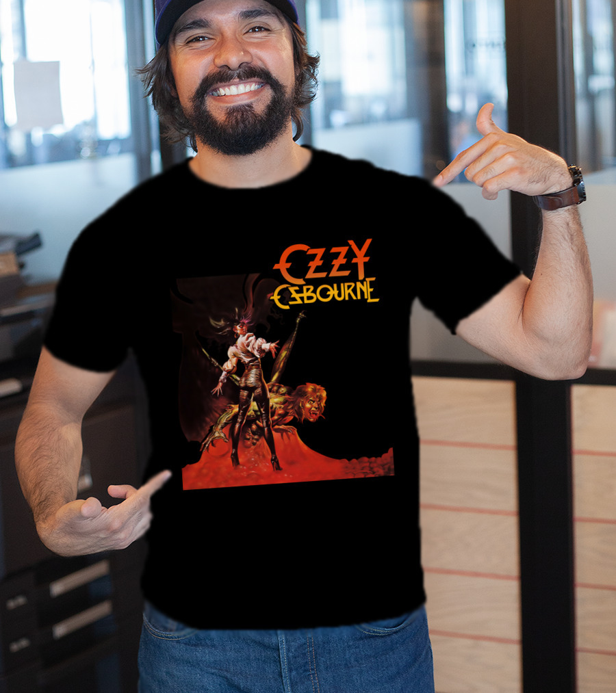Ozzy Osbourne Bark At The Moon Retro Metal Art T-Shirt