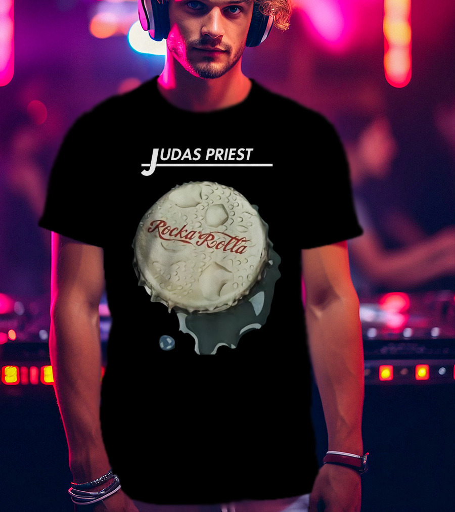 Judas Priest Rocka Rolla Bottle Cap T-Shirt