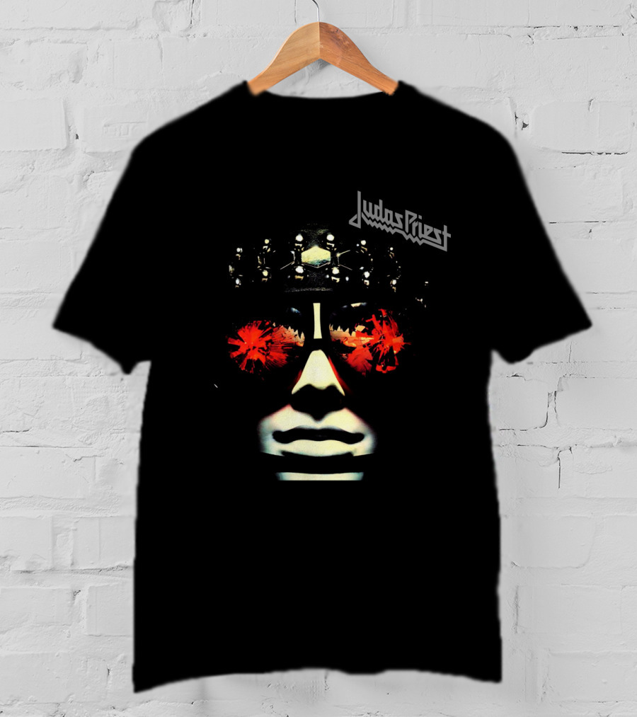 Judas Priest Stained Class Face With Red Glasses T-Shirt