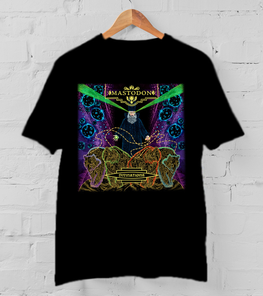 Mastodon Divinations Psychedelic Wizardry And Surreal Lions Artwork T-Shirt