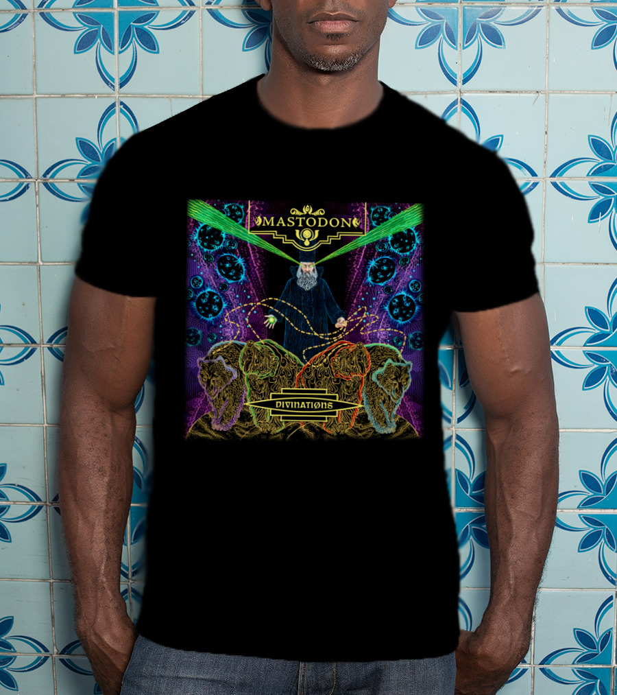 Mastodon Divinations Psychedelic Wizardry And Surreal Lions Artwork T-Shirt