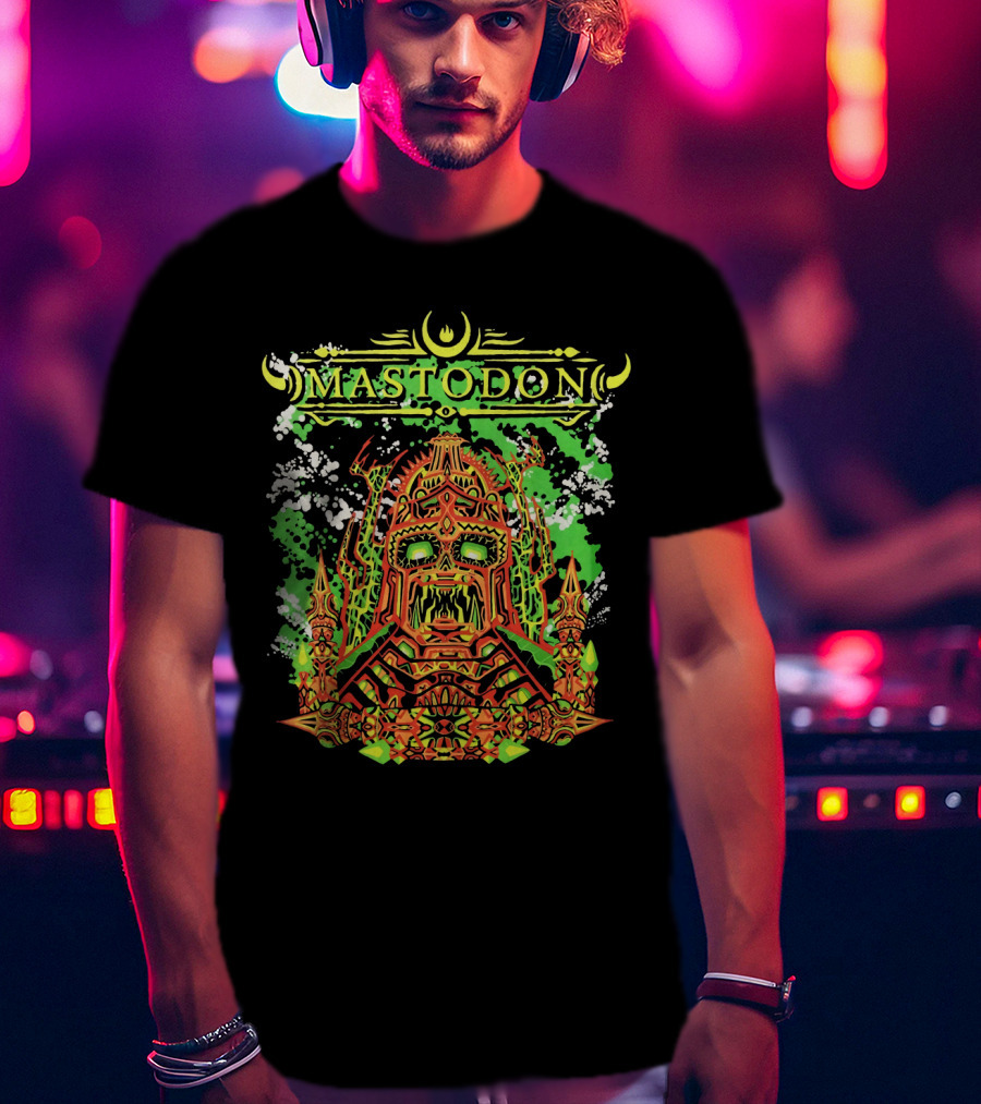 Mastodon Mtd 13 Psychedelic Skull Warrior T-Shirt