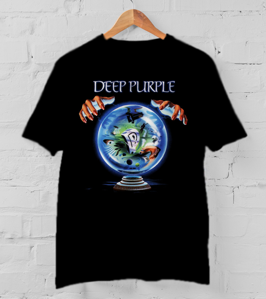 Deep Purple Crystal Ball Hands Album Art T-Shirt