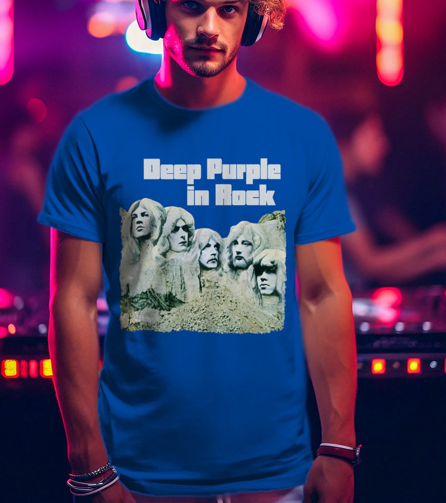 Deep Purple In Rock Mount Rushmore Album Art T-Shirt