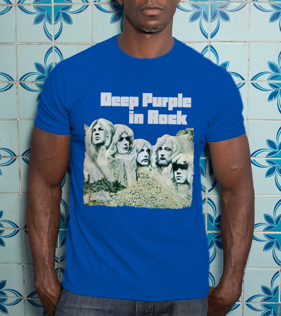 Deep Purple In Rock Mount Rushmore Album Art T-Shirt