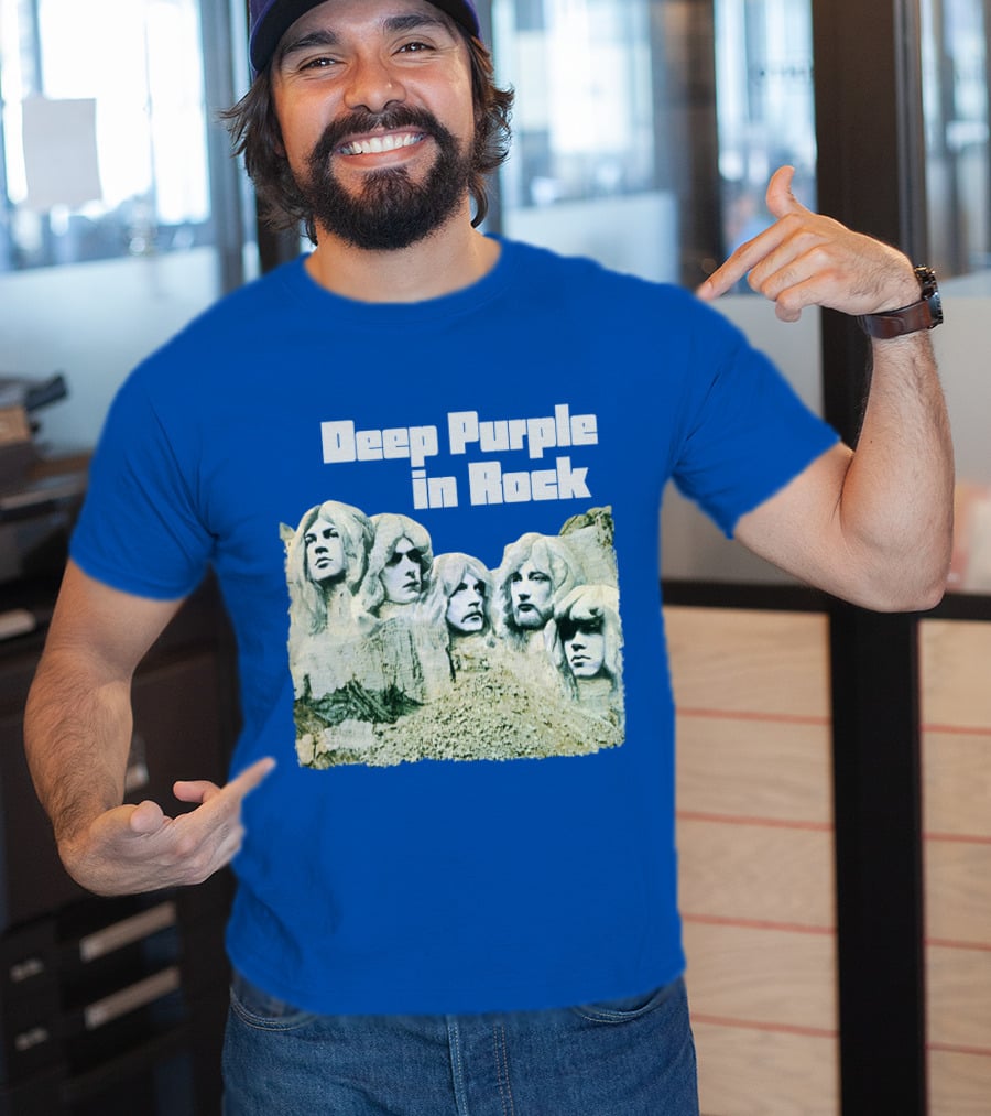 Deep Purple In Rock Mount Rushmore Album Art T-Shirt