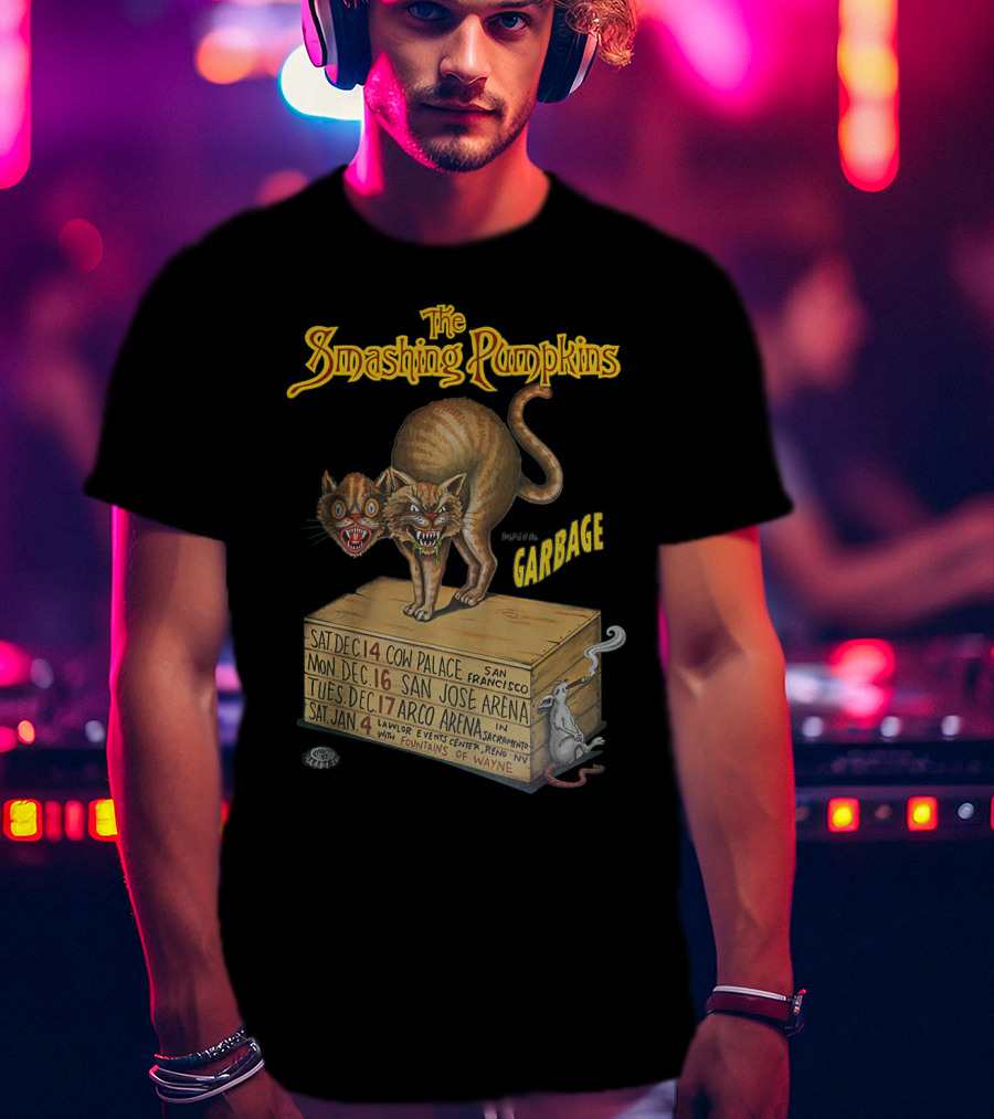 The Smashing Pumpkins Garbage Cow Palace San Jose Arena Arco Arena T-Shirt