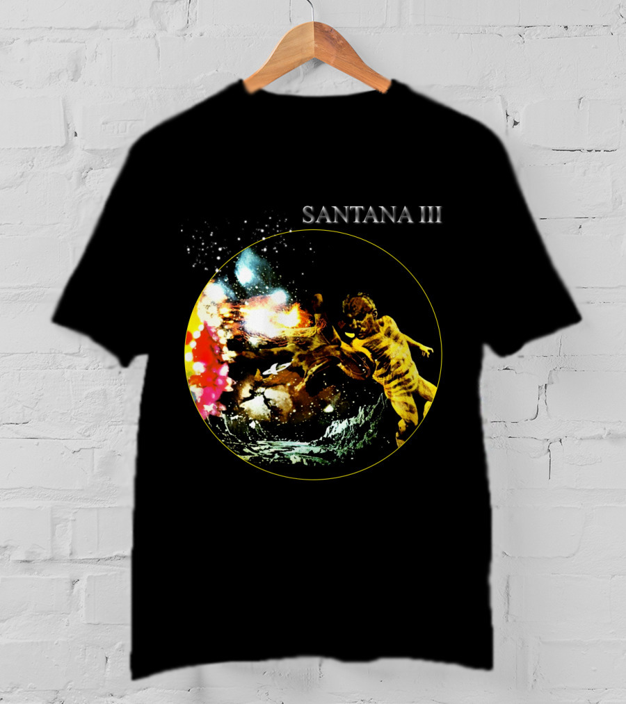 Santana Iii Psychedelic Cosmic Artwork T-Shirt