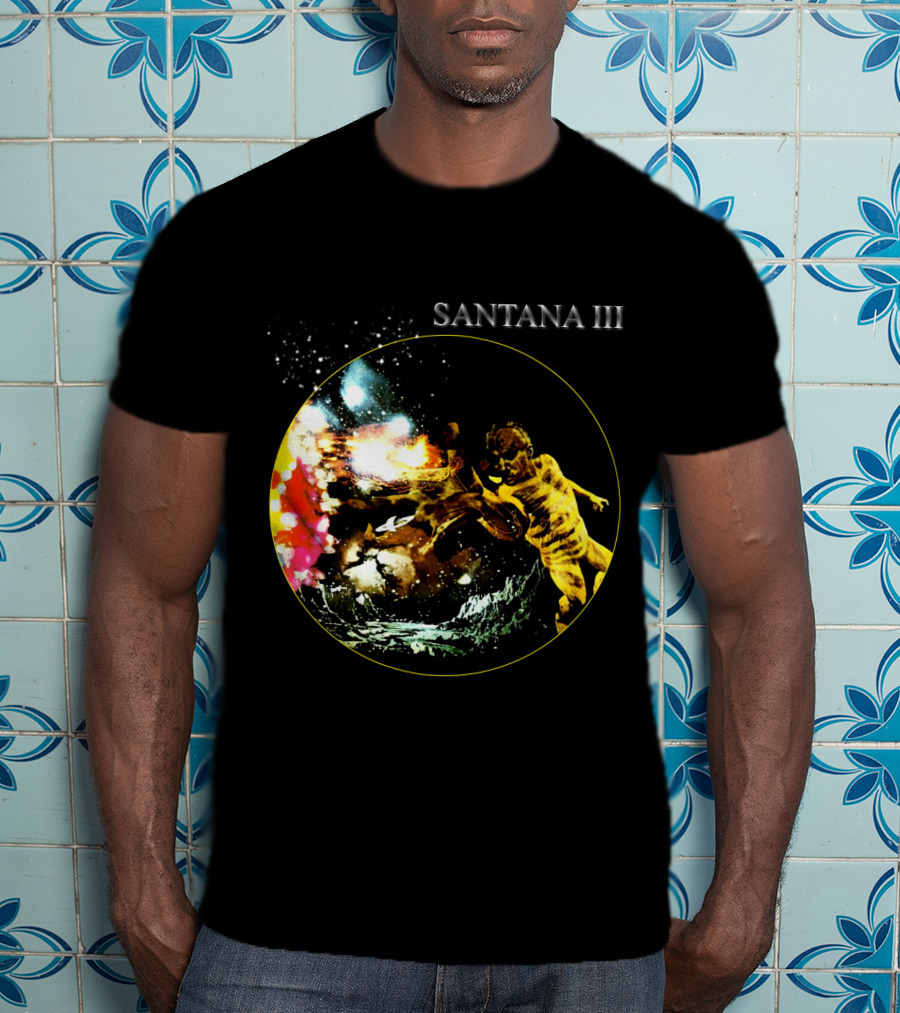 Santana Iii Psychedelic Cosmic Artwork T-Shirt