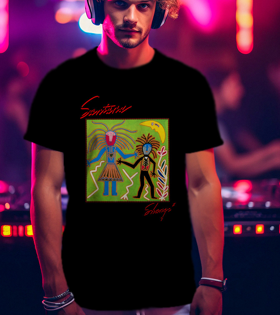 Santana Shango Album Art Colorful Abstract Figures T-Shirt