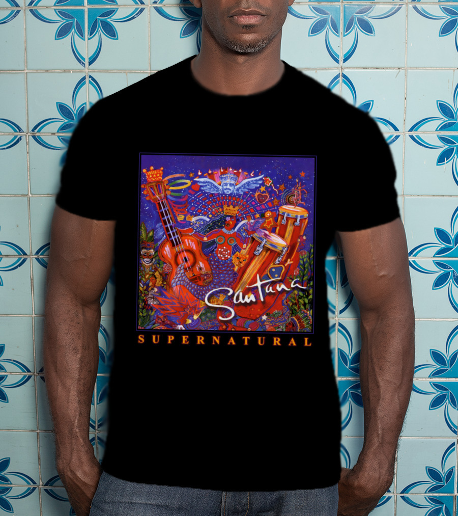 Santana Supernatural Album Artwork🎸 T-Shirt