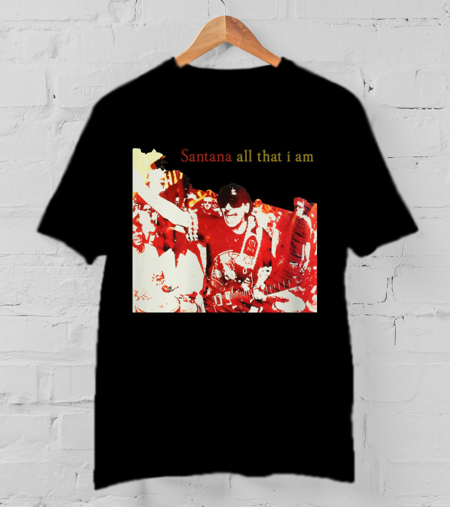 Santana All That I Am Red And White Guitarist T-Shirt