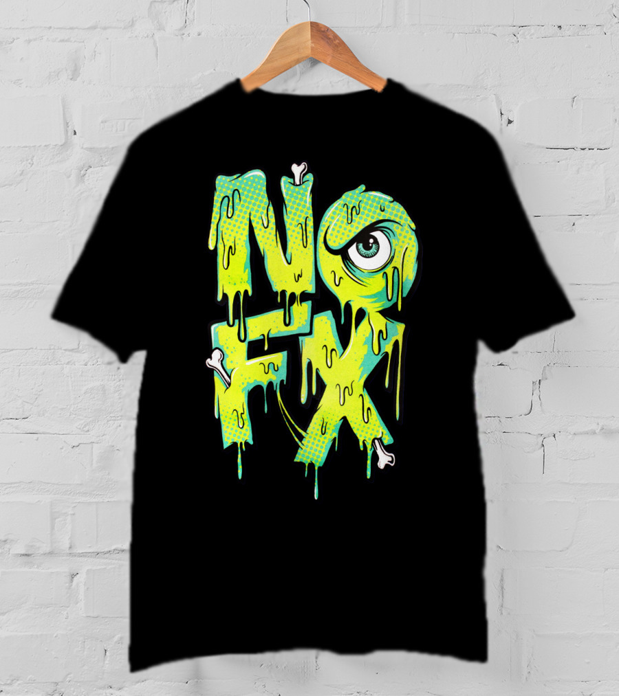 Nofx Melting Monster Eye Dripping Bones T-Shirt