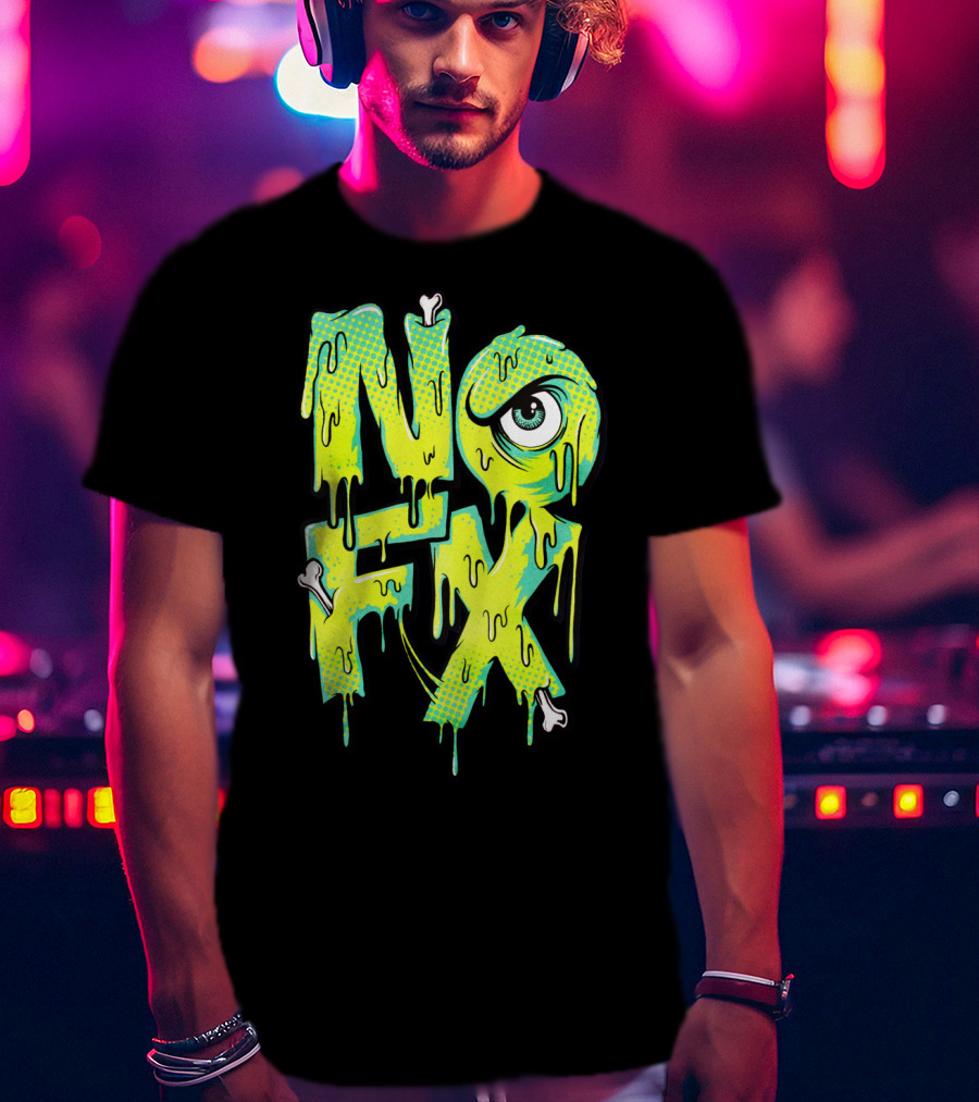 Nofx Melting Monster Eye Dripping Bones T-Shirt