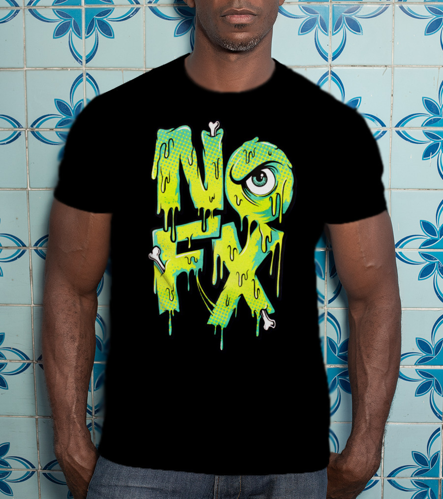 Nofx Melting Monster Eye Dripping Bones T-Shirt