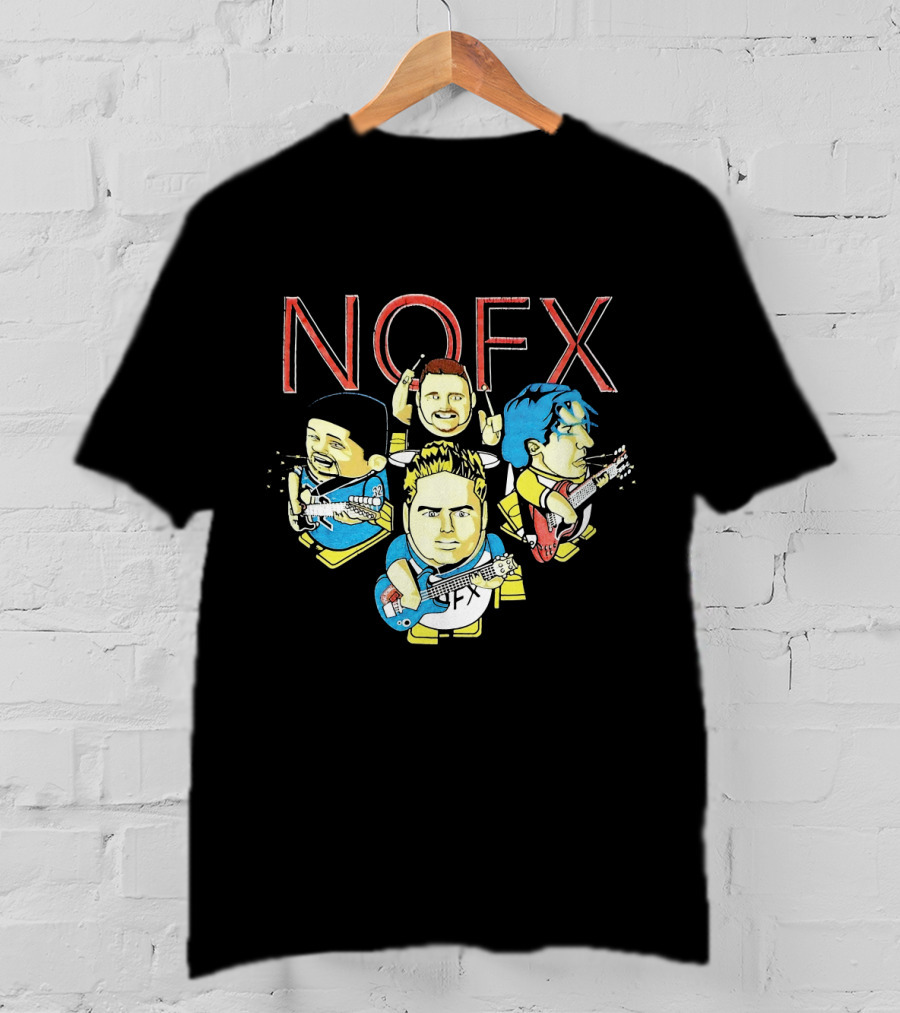 Nofx Cartoon Band Members T-Shirt