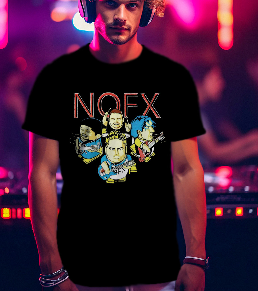 Nofx Cartoon Band Members T-Shirt