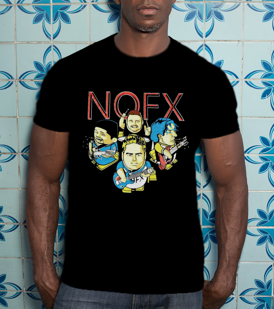 Nofx Cartoon Band Members T-Shirt