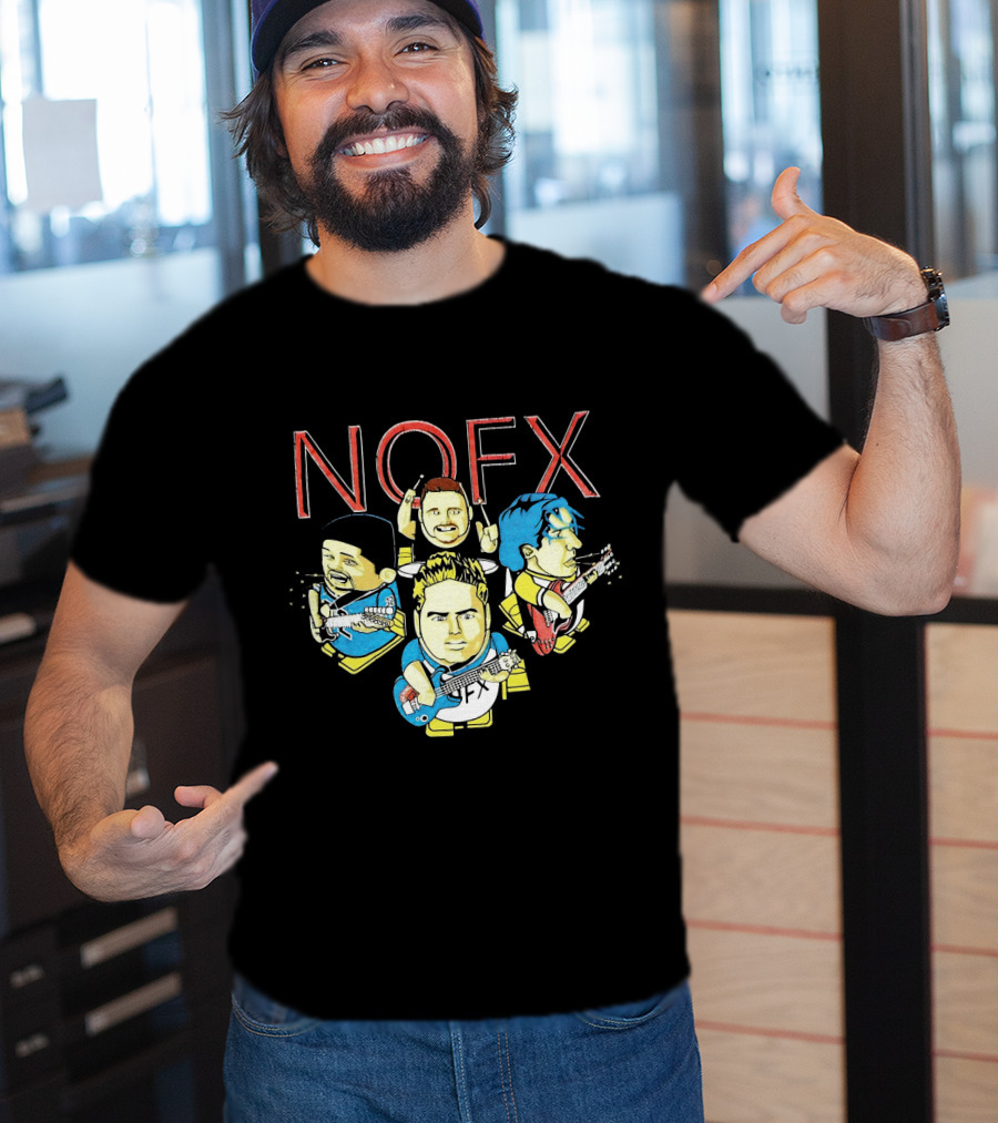 Nofx Cartoon Band Members T-Shirt